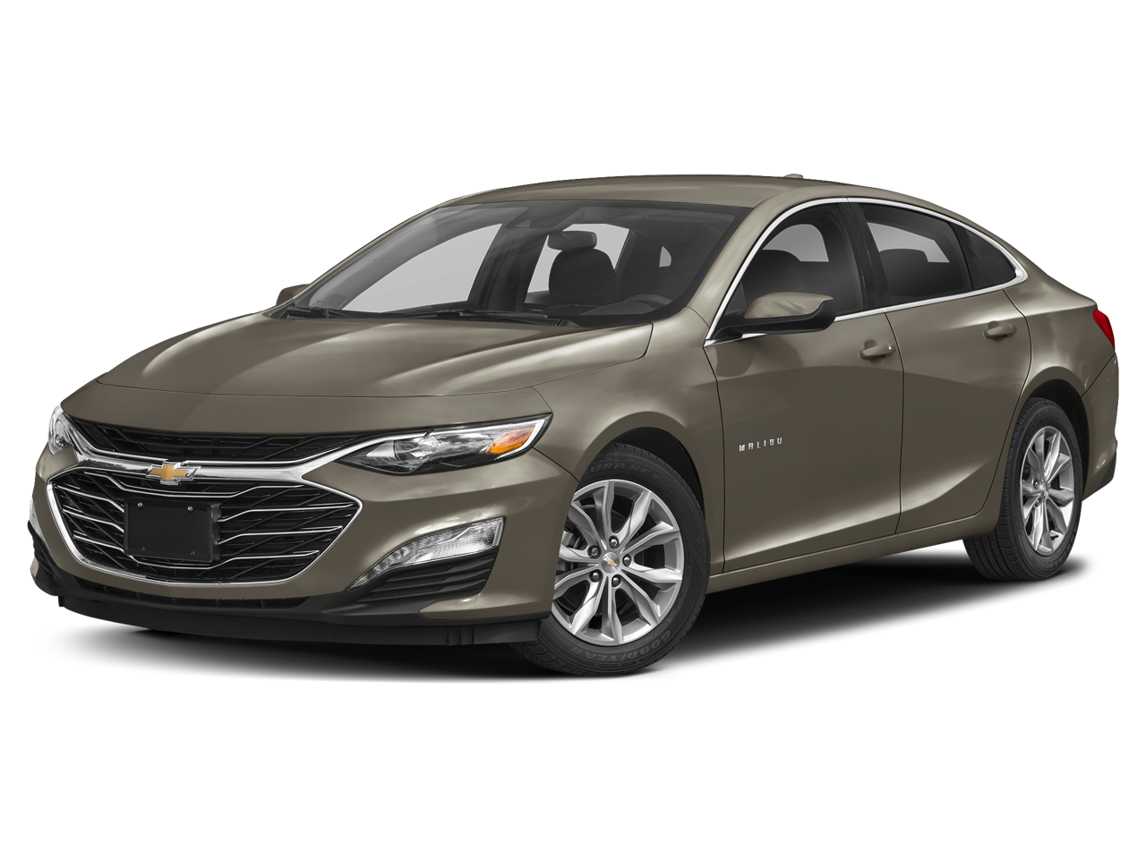 2024 Chevrolet Malibu LT in Mineral Gray Metallic — front three-quarter view