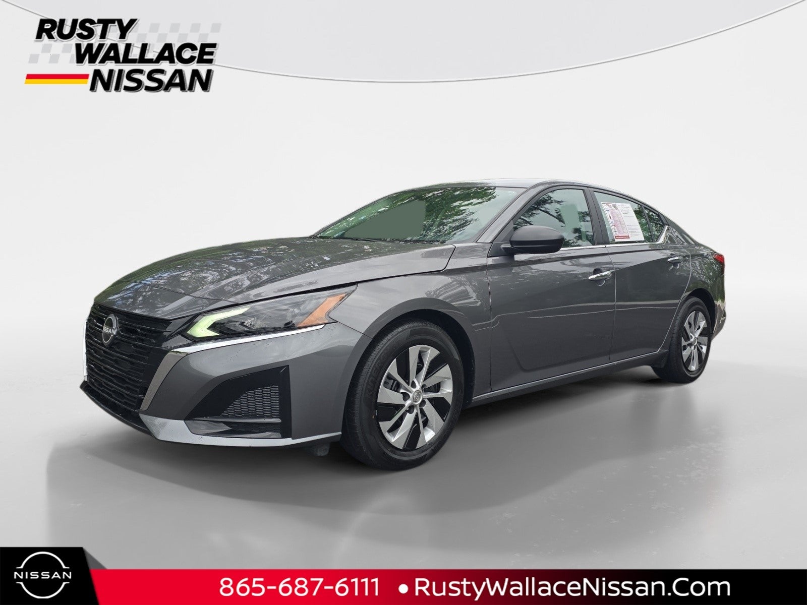 2025 Nissan Altima S in Gun Metallic — front three-quarter view