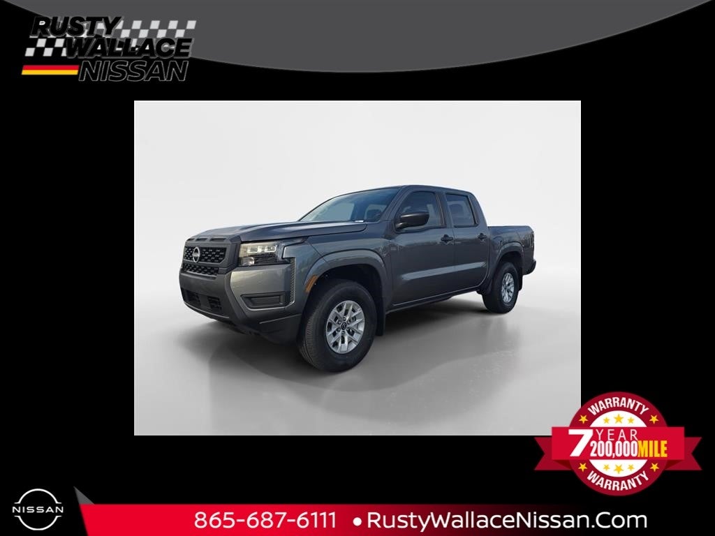 2026 Nissan Frontier S in Gun Metallic — front three-quarter view