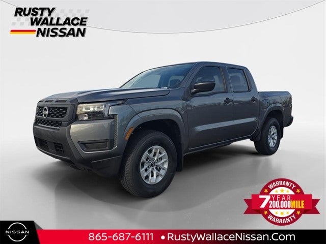 2026 Nissan Frontier S in Gun Metallic — front three-quarter view