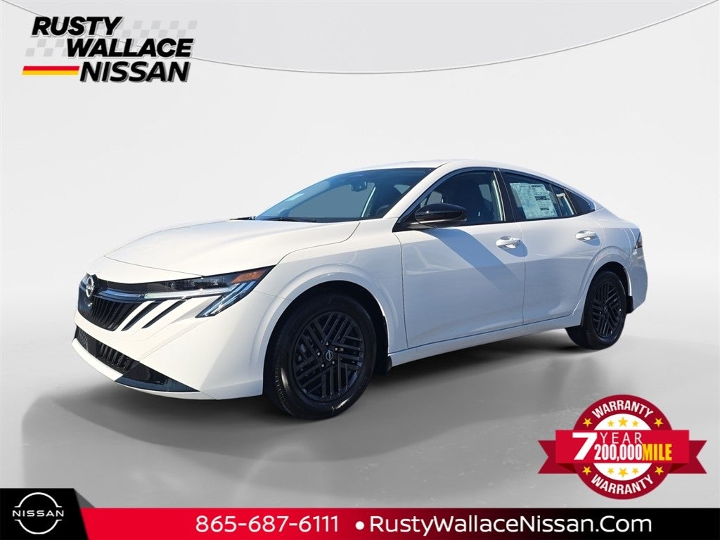 2026 Nissan Sentra SV in Fresh Powder — front three-quarter view