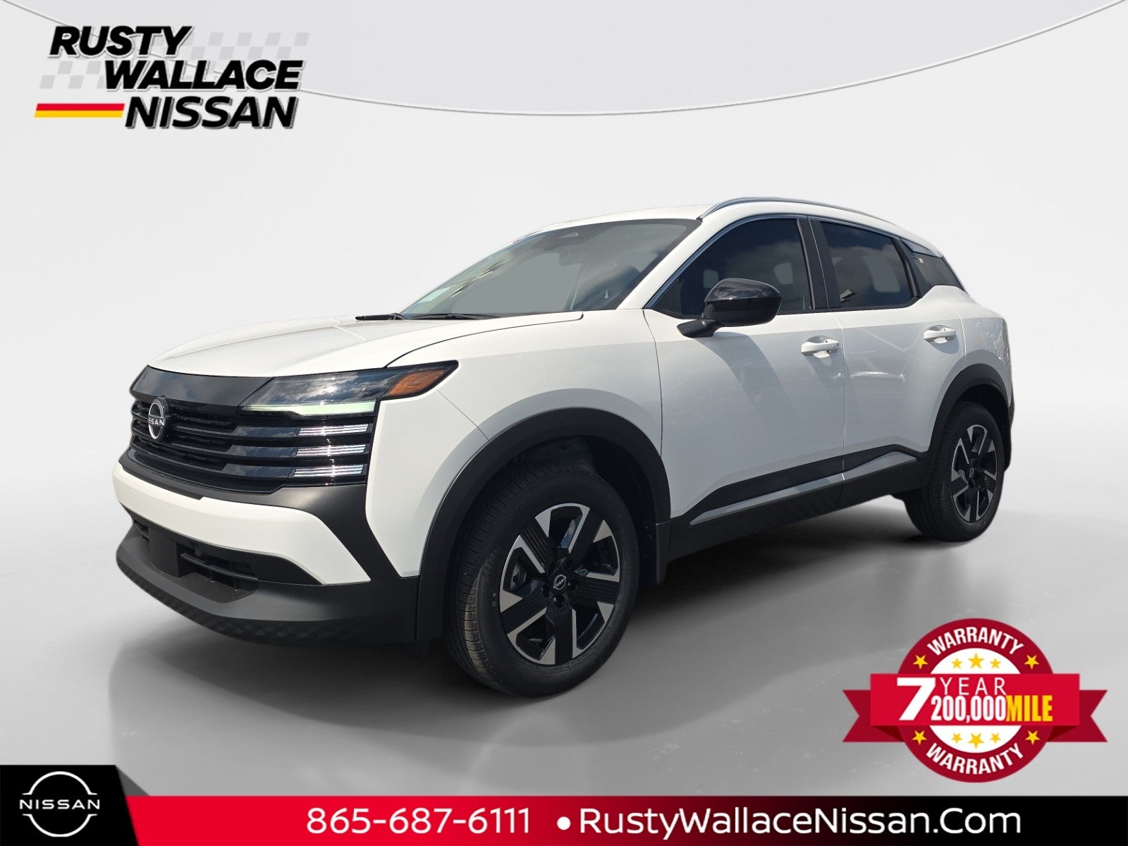 2026 Nissan Kicks SV in Fresh Powder — front three-quarter view