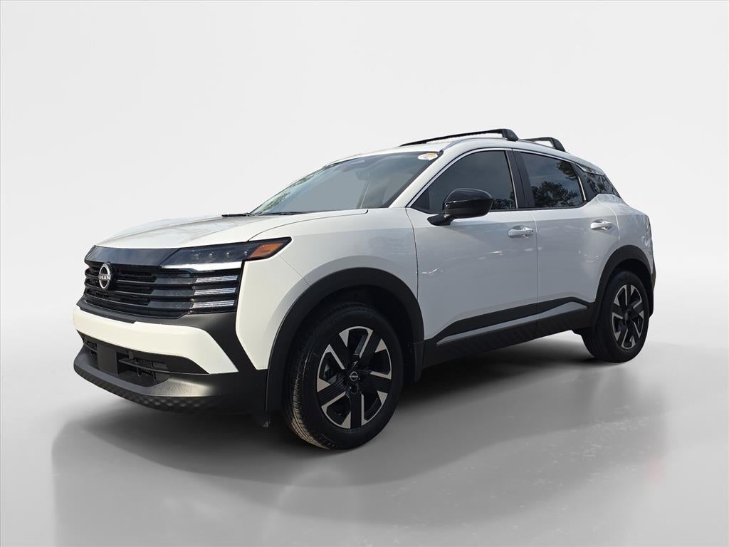 2026 Nissan Kicks SV in Fresh Powder — front three-quarter view
