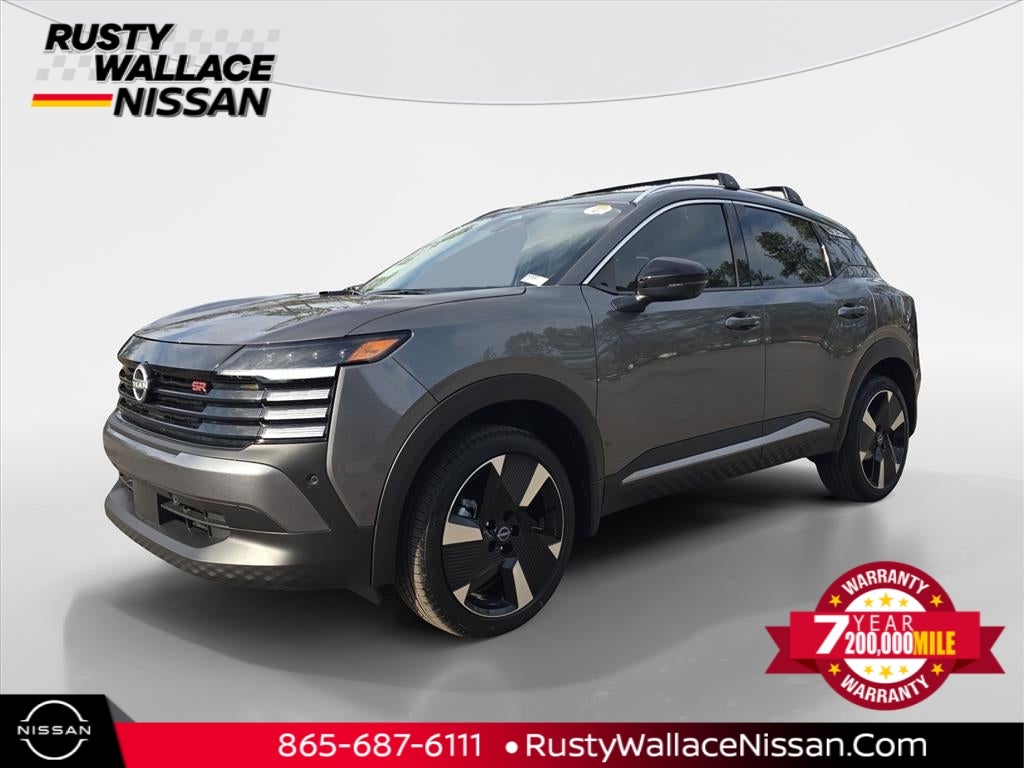 2026 Nissan Kicks SR in Gun Metallic — front three-quarter view