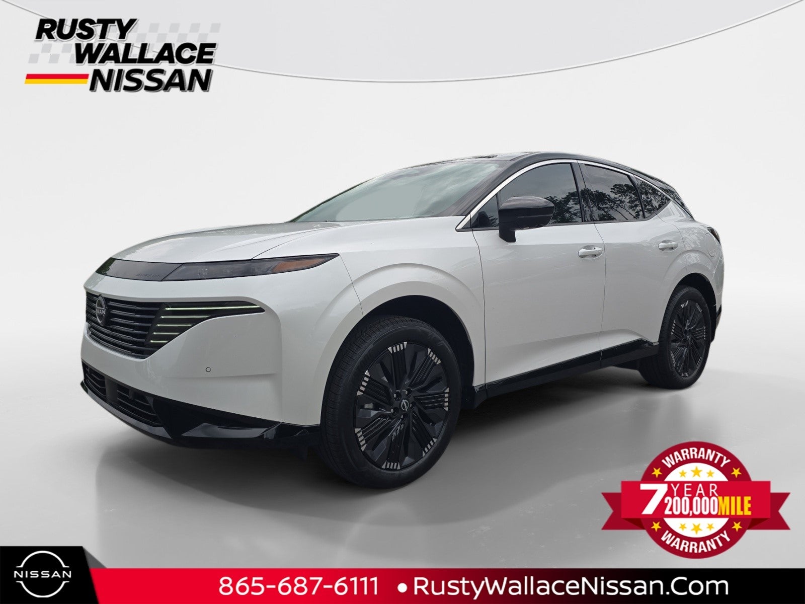 2026 Nissan Murano Platinum in 2T Wht Blk — front three-quarter view