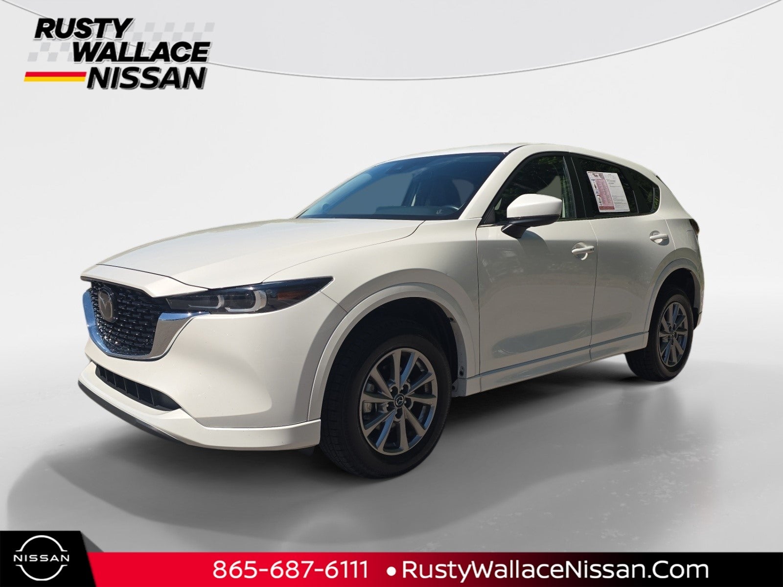 2024 Mazda Mazda CX-5 2.5 S Select Package in Rhodium White Metallic — front three-quarter view